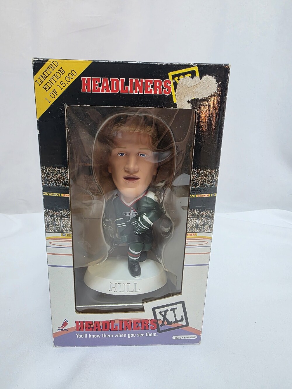1998 Headliners XL Brett Hull Bobblehead Limited Edition w/ Box & COA NHLPA